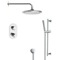 Thermostatic Rain Shower System with Handheld, Rain Shower Head, Shower Faucet Set